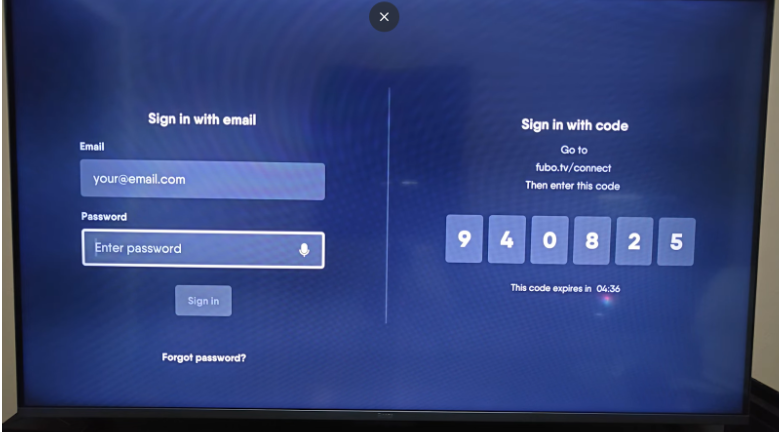 Activation Code Connecting Fubo TV On Roku 
