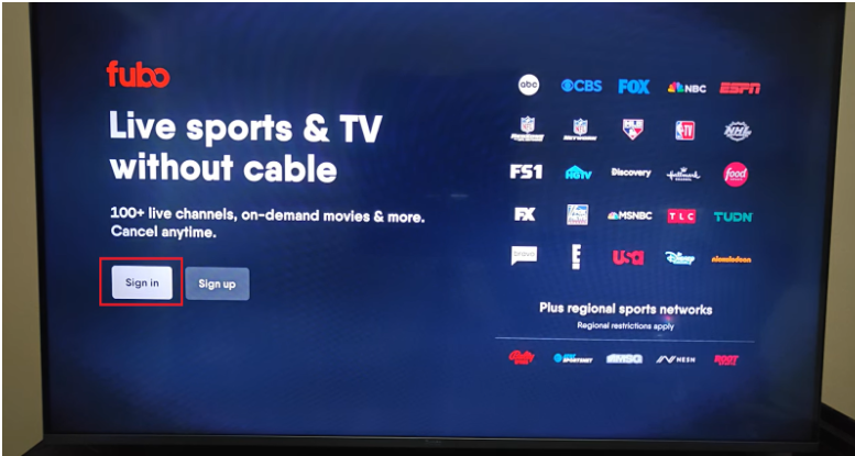 Fubotv Sign In Page